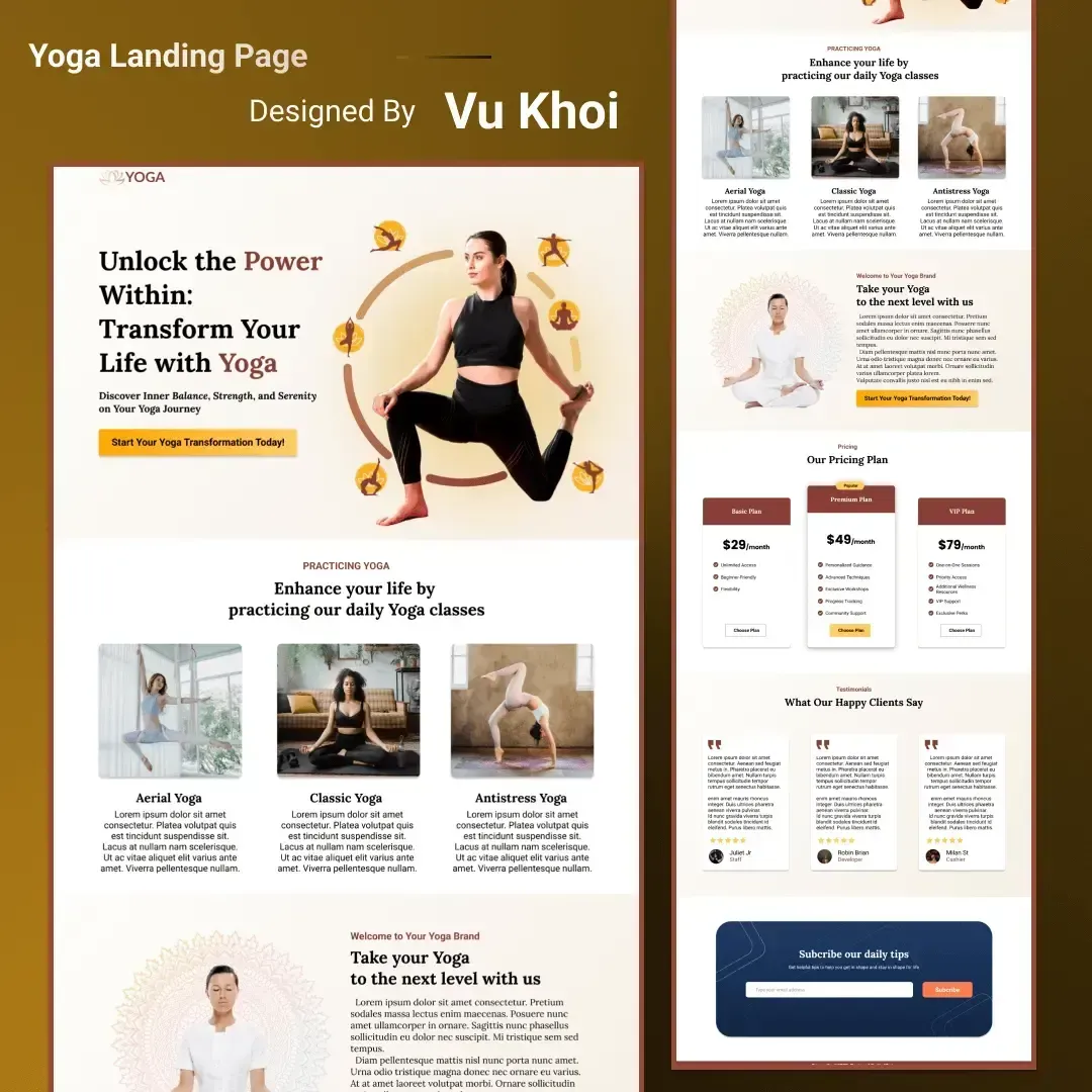 Yoga Landing Page