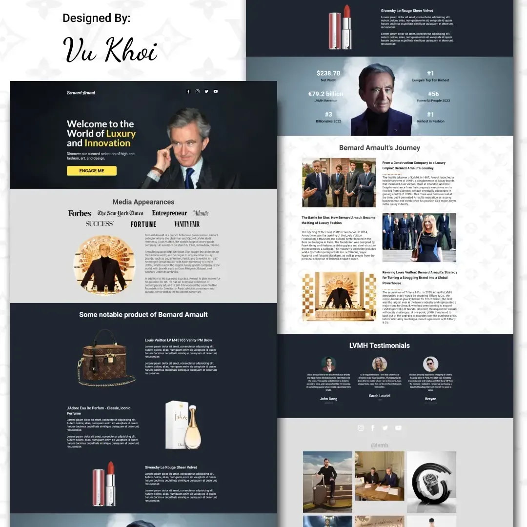 Bernard Arnault Hero Funnel