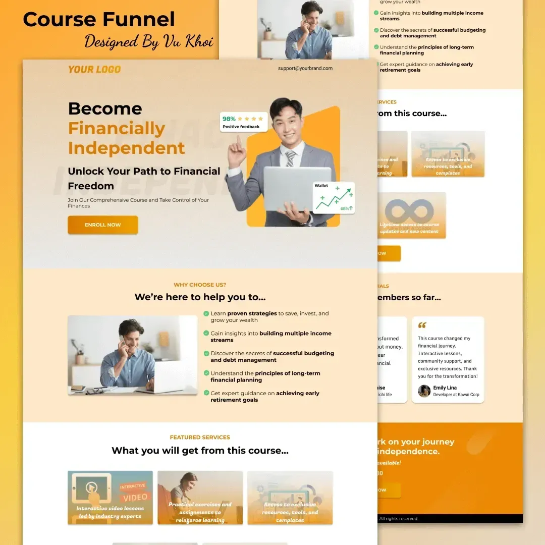 Financially Independent Course Funnel