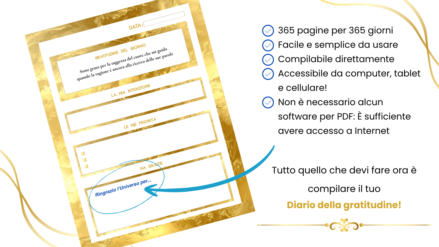 Anteprima — Diario della Gratitudine 365 giorni