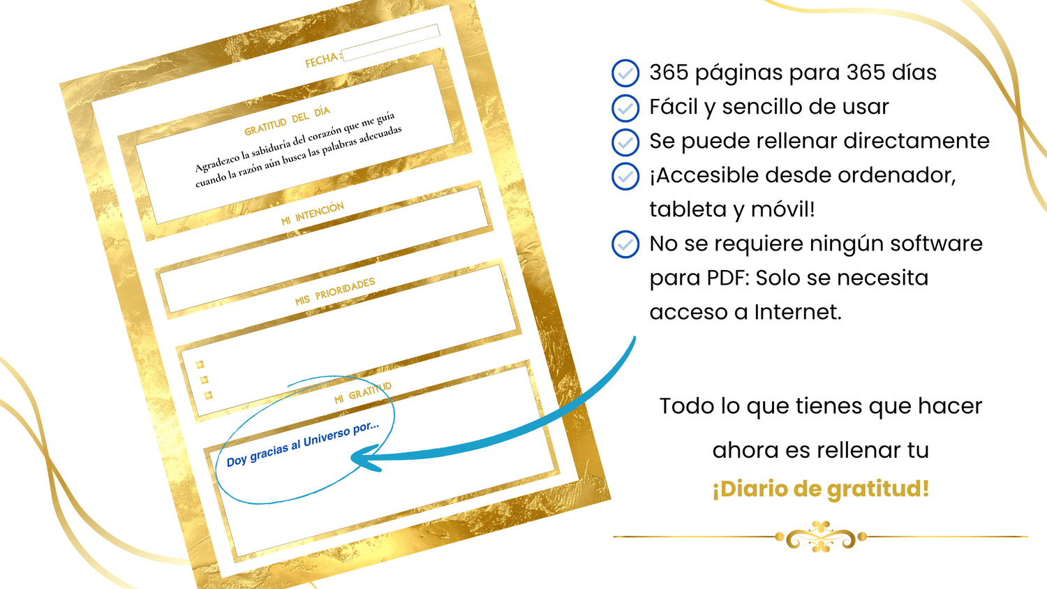 Vista previa — Diario de Gratitud 365 días