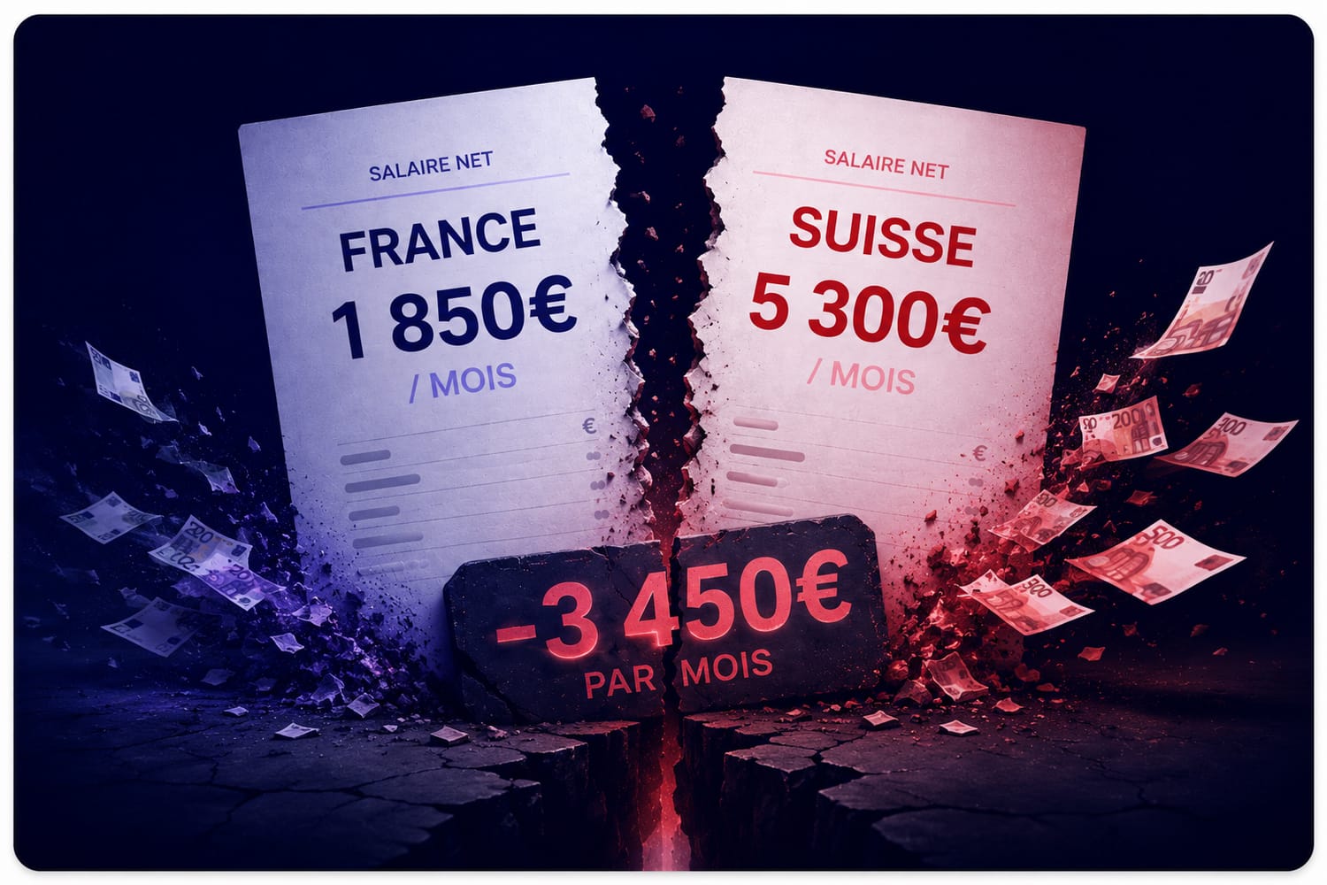 France 1850€ vs Suisse 5300€
