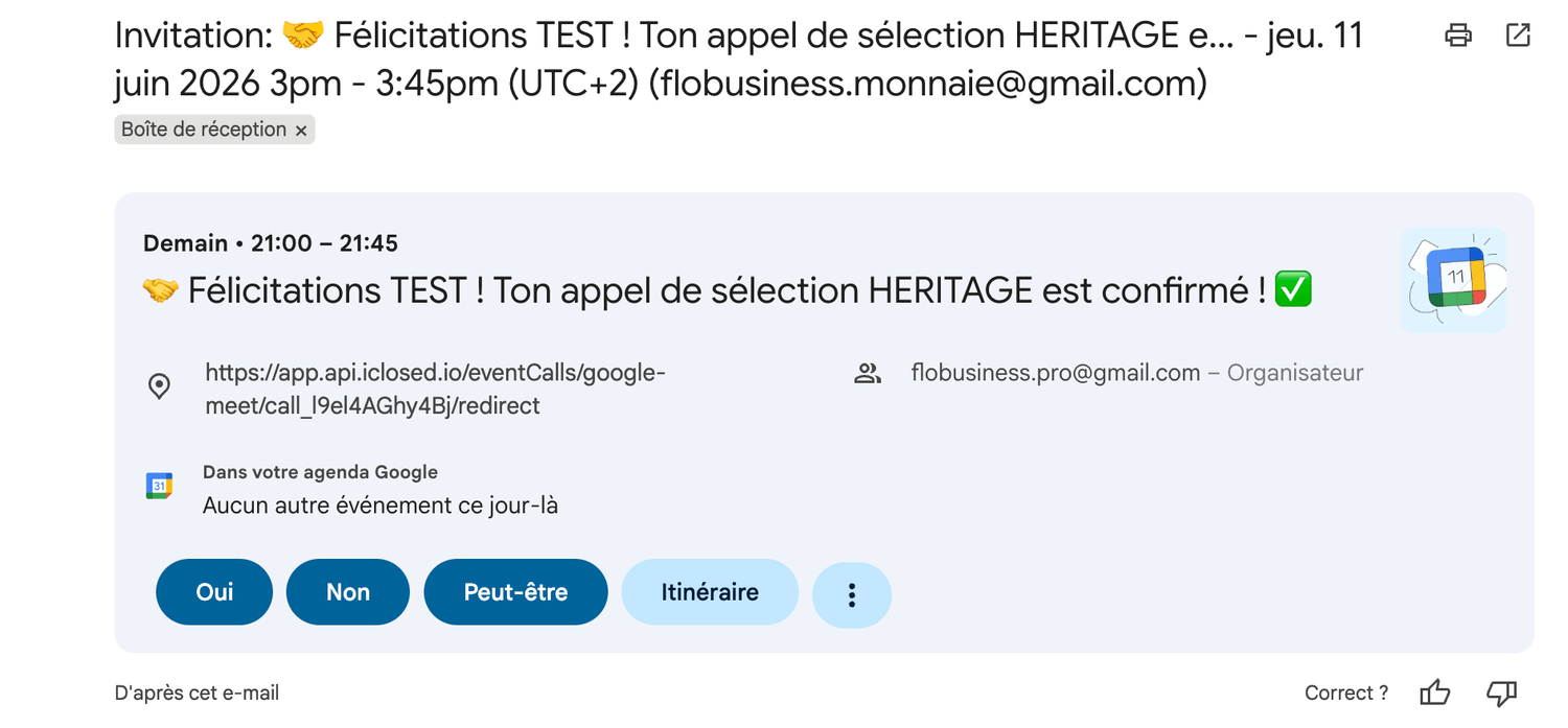 Validation par e-mail