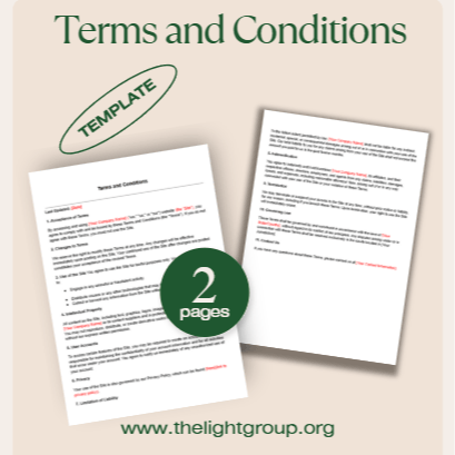 Terms and Conditions Agreement Template for Website