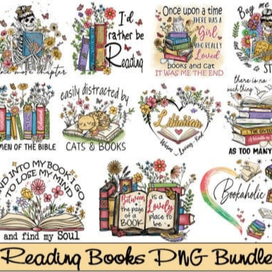 Reading Books Sublimation Bundle