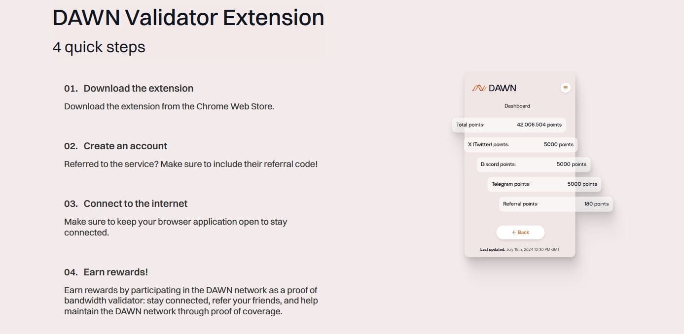 dawn internet - get paid to share your internet worldwide