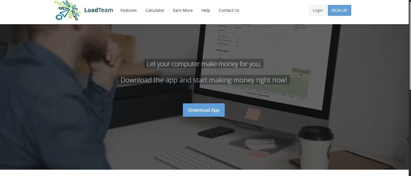 loadteam passive revenue - let your cpu earn money for you.