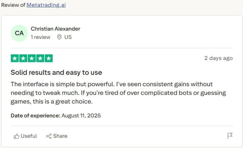 metatrading ai reviews trustpilot positive reviews - hustle nation