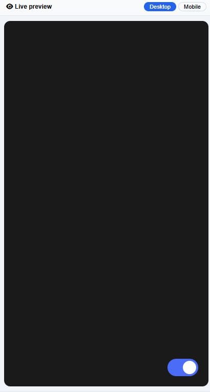 live dark mode tool on systeme io