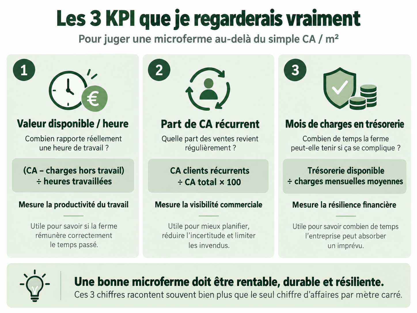 santé d'une microferme et sa rentabilité