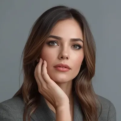 thoughtful woman portrait