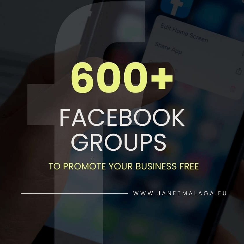 600+ FB Group Promo Links | €10,-