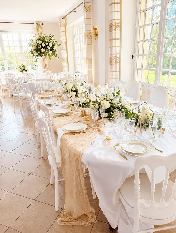 Table de réception dressée par La Maison Senouwa