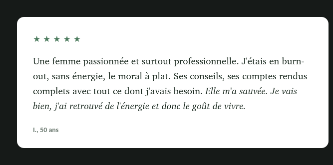 Témoignage