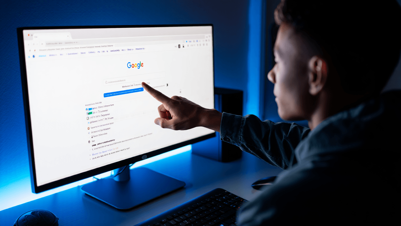 Un visitante entra a tu página web desde Google.