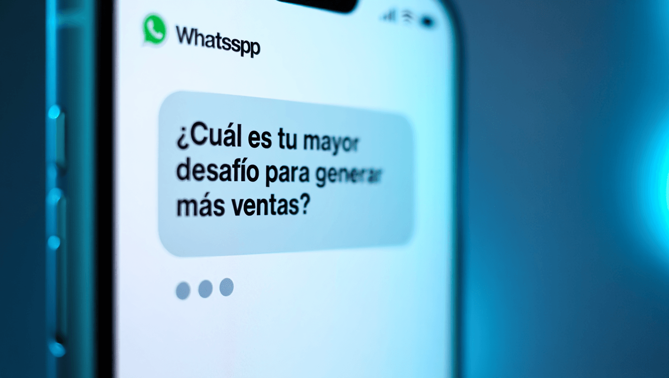 El WhatsApp Bot le pregunta: “¿Qué es lo que más te cuesta en tu negocio?”