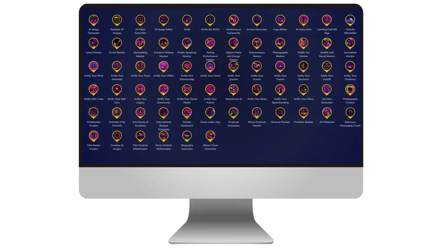 ArtsEnvoy.ai Platform Mockup