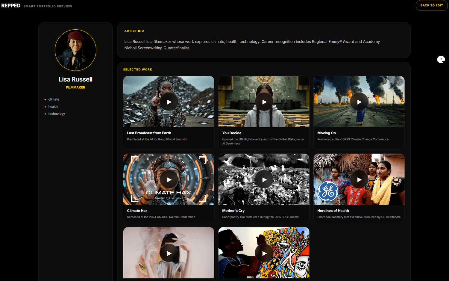 REPPED AI Artist Manager