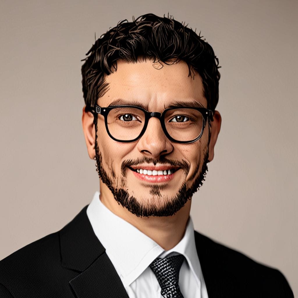 Man with glasses, professional headshot