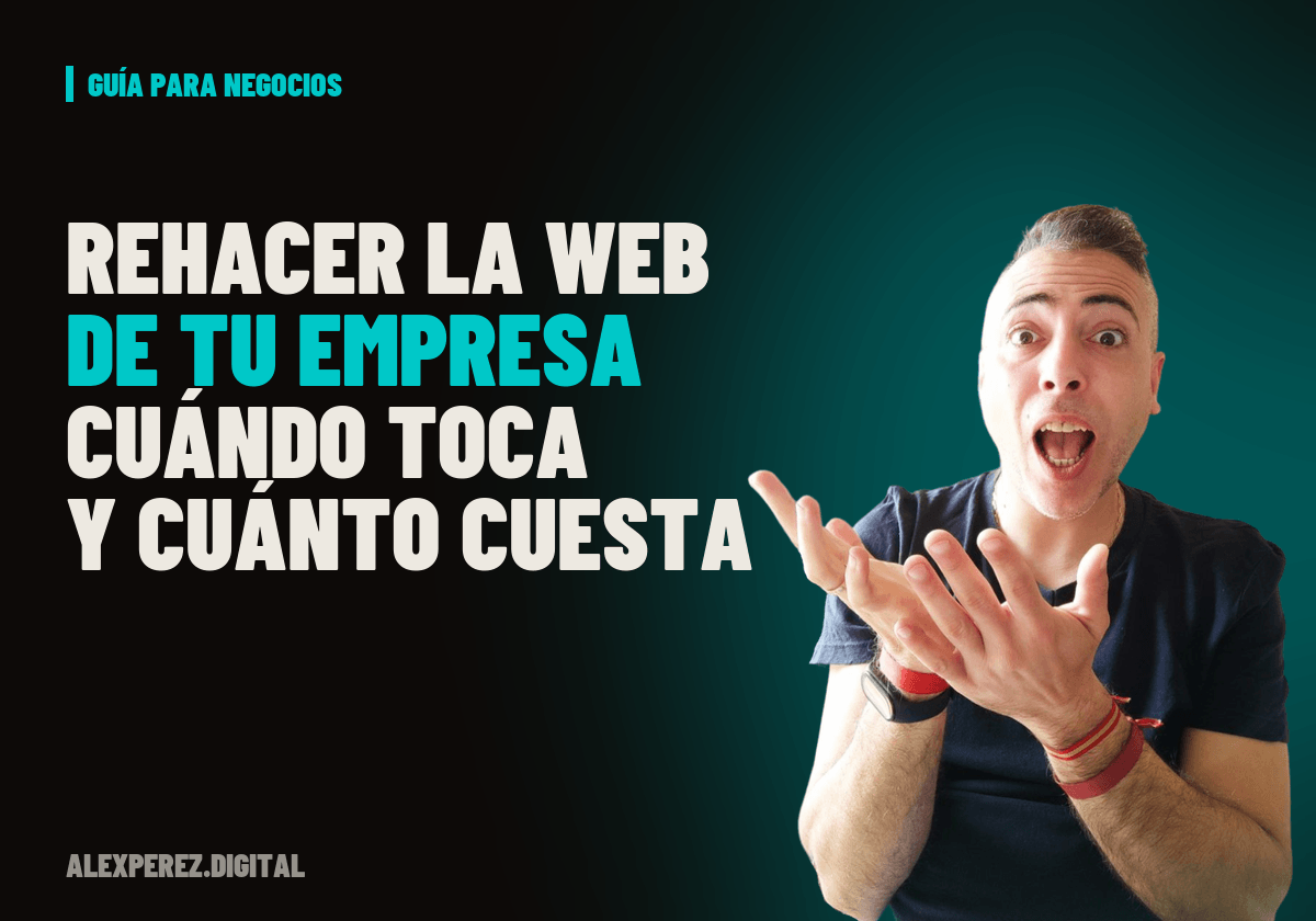 Portada del artículo sobre rehacer la web de una empresa