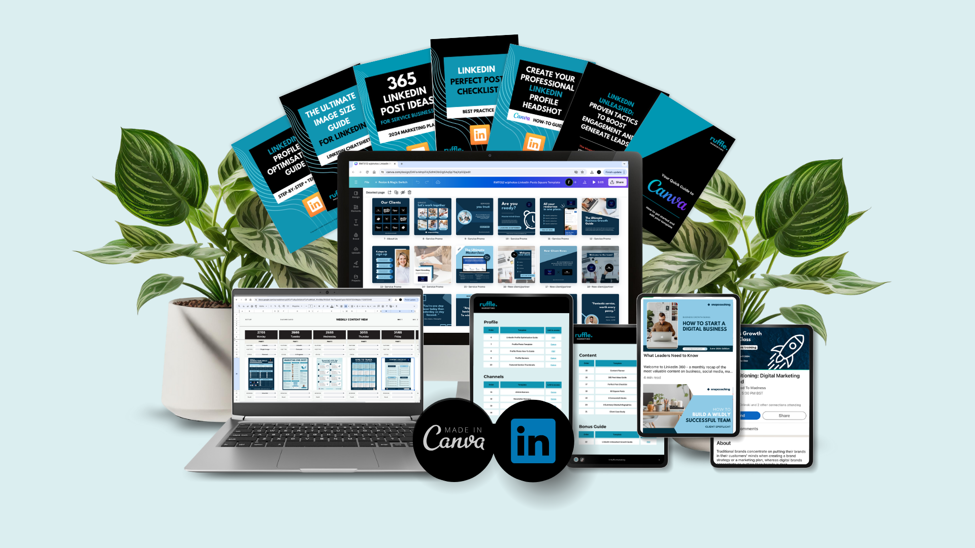 Make your LinkedIn profile profitable. Brand and Content Toolkit including LinkedIn posts, growth guides, checklists and more. 