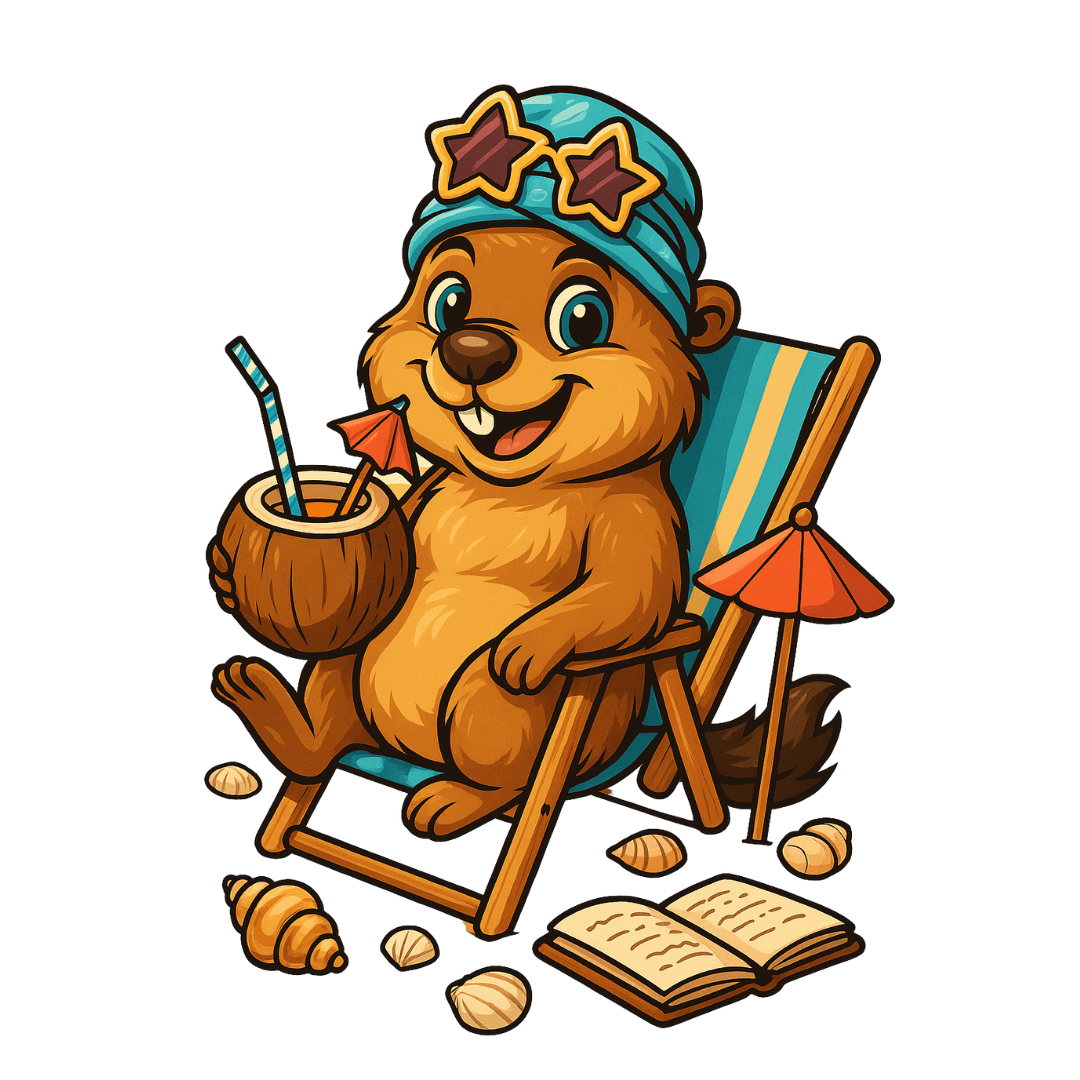 Marmotte relaxée en vacances