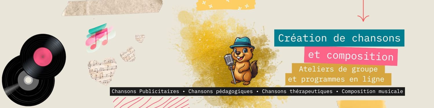 Chansons publicitaires, pédagogiques, thérapeutiques et composition musicale