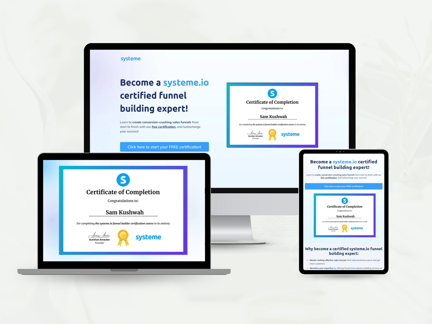 Free Funnel Building Course