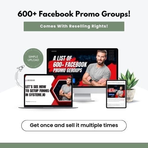 A List of 600+ Facebook Promo Groups (PLR)