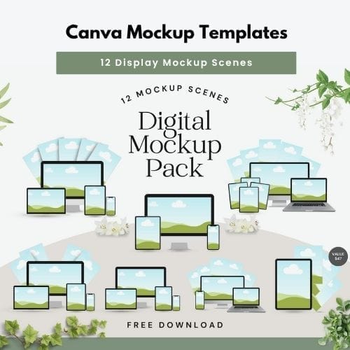 Free Canva Display Mockup Templates