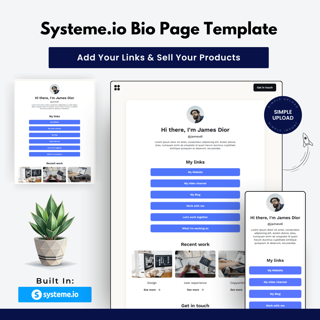 systeme.io free link in bio template