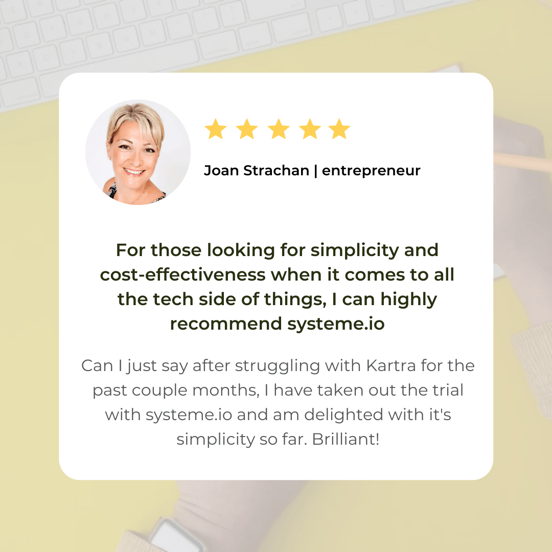 Systeme.io Reviews & Testimonials