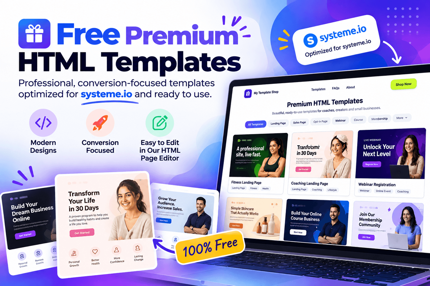 Systeme.io funnel template