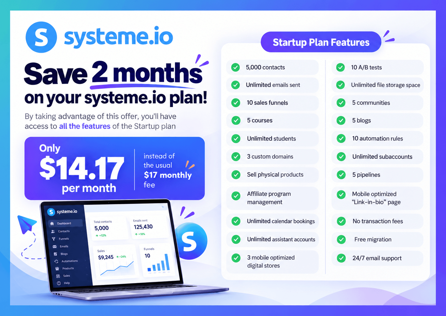 systeme.io diacount