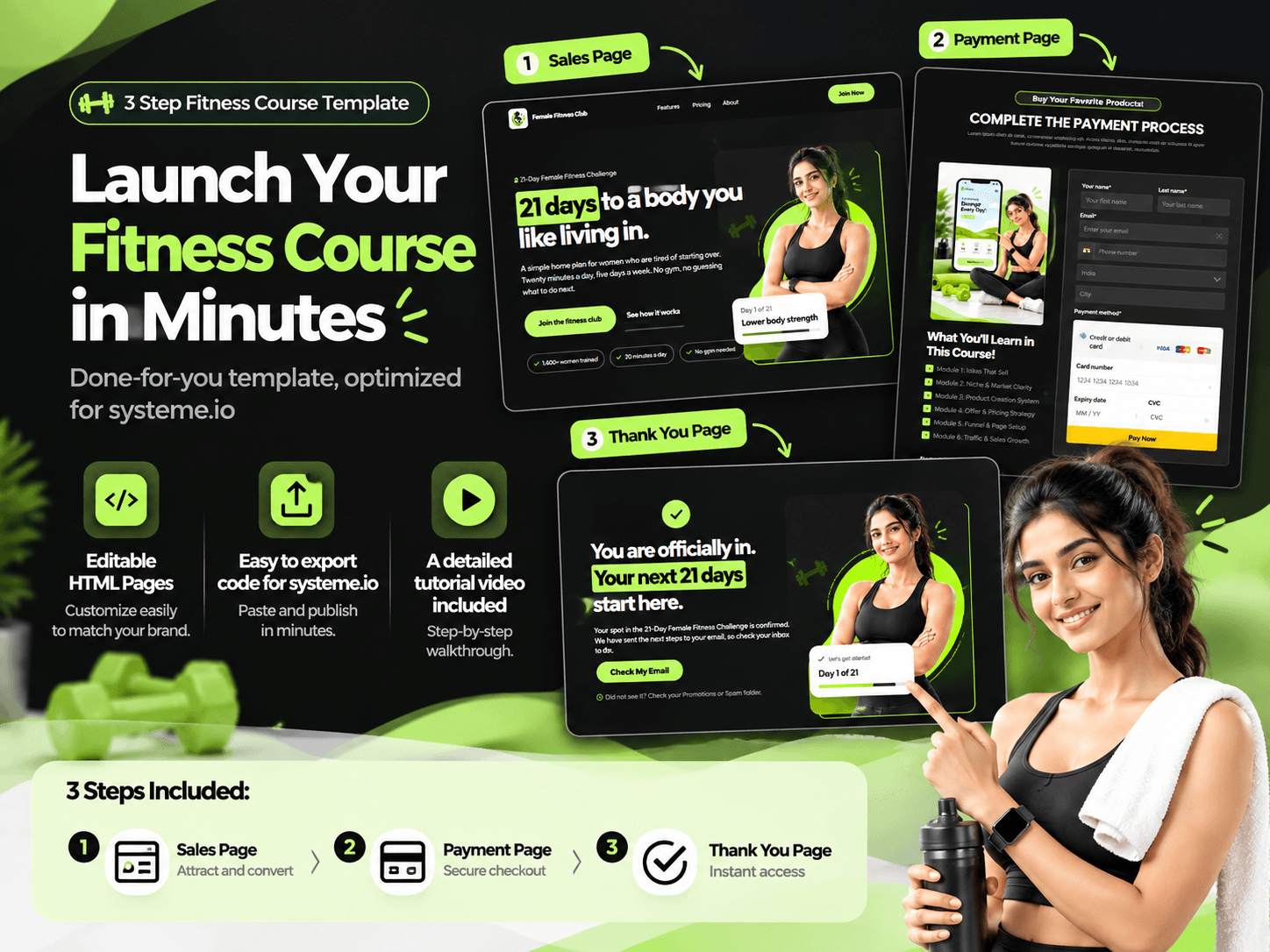 Systeme.io funnel template
