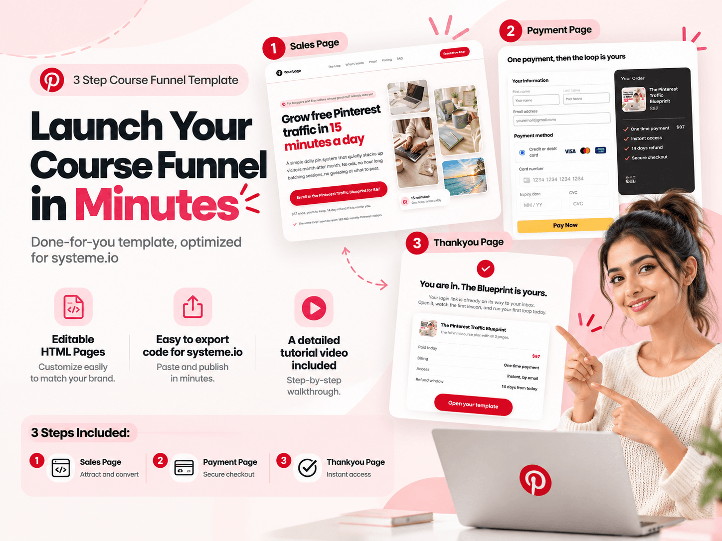 Systeme.io funnel template