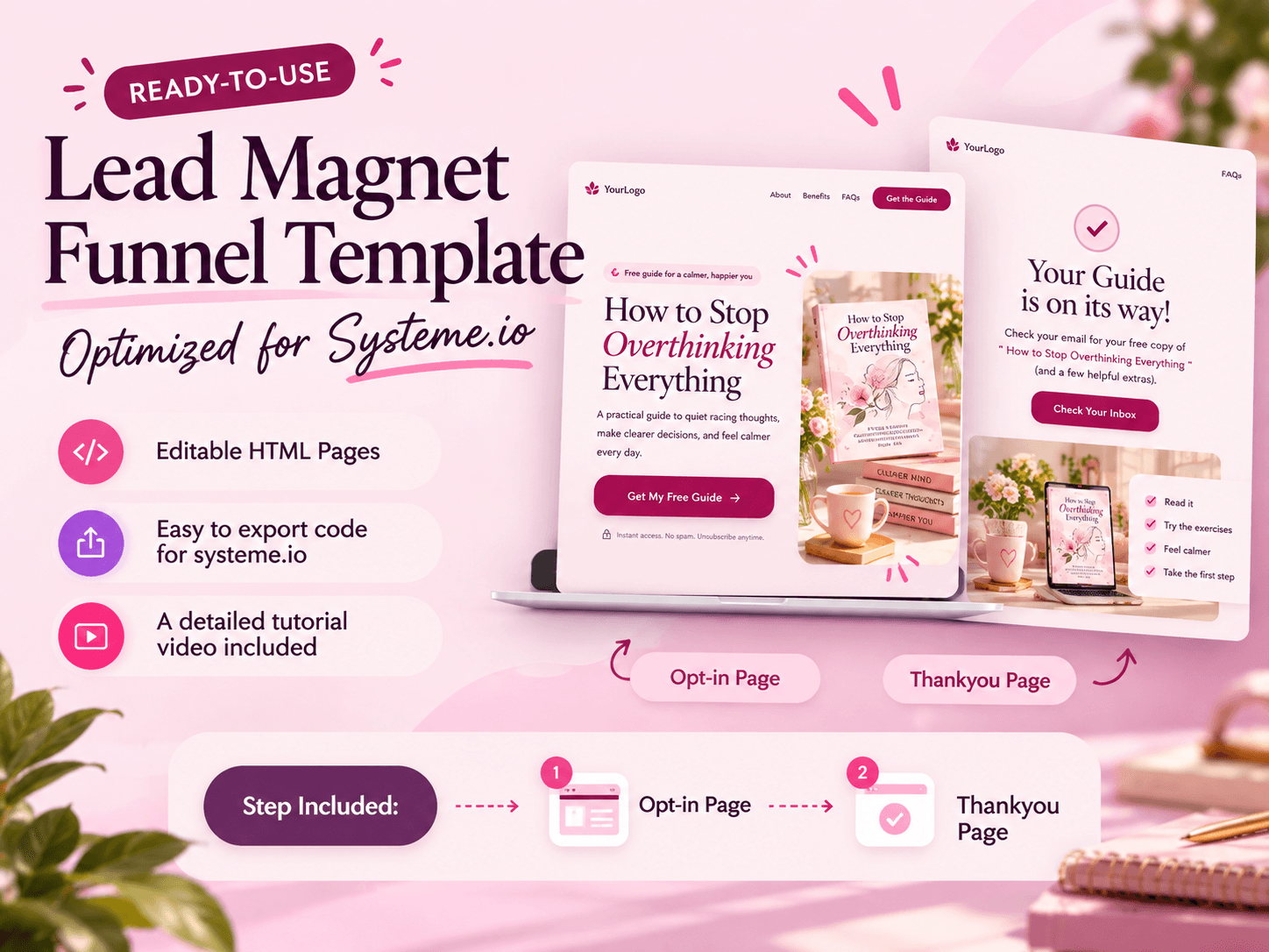 Systeme.io funnel template