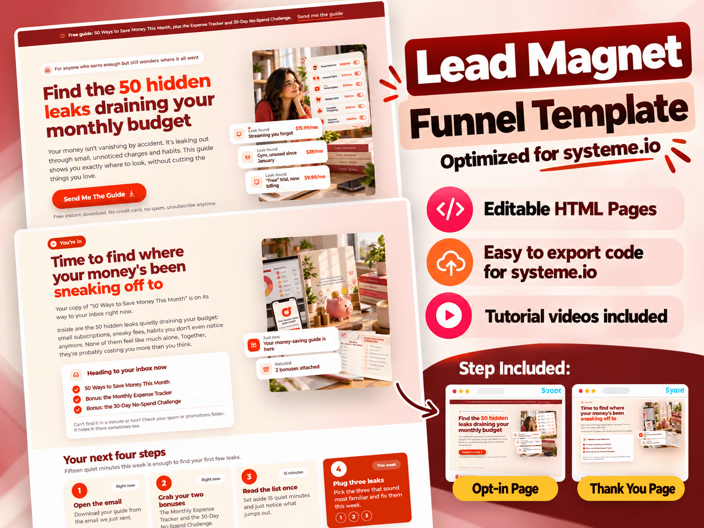 Systeme.io funnel template