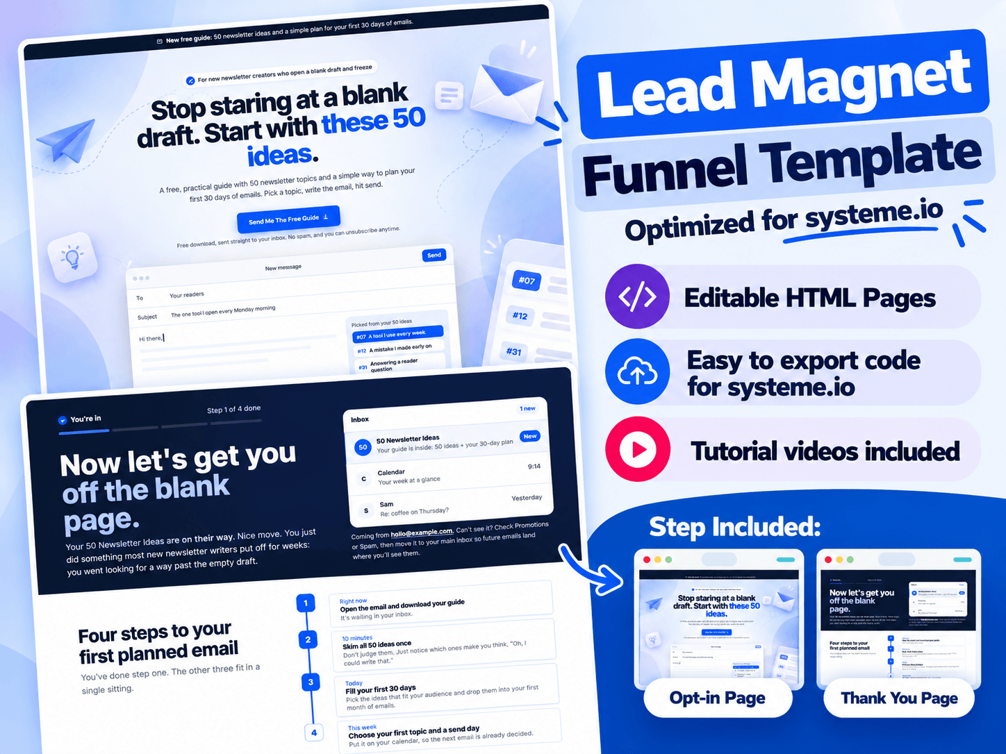 Systeme.io funnel template