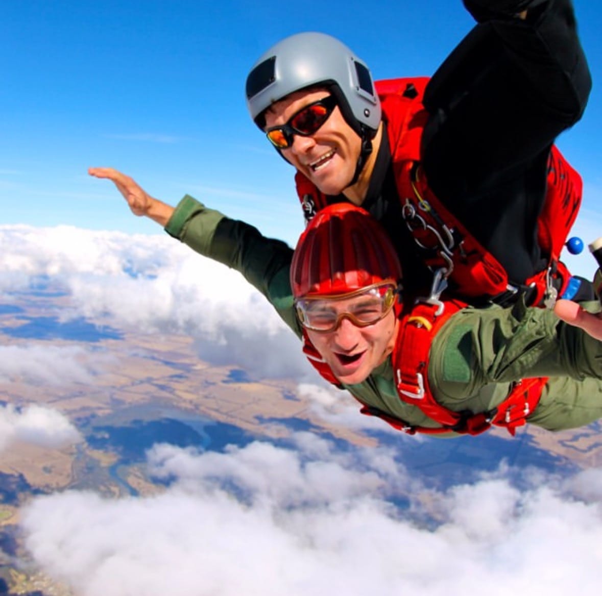 Callum skydiving