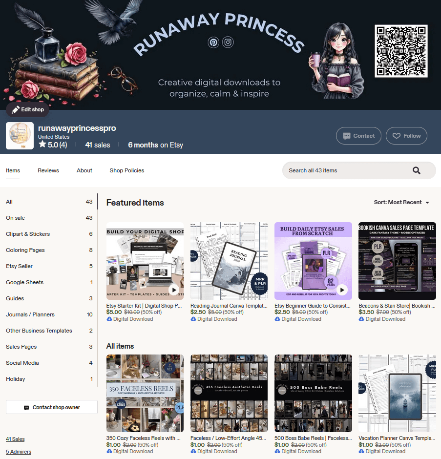 Visit My Etsy Shop
