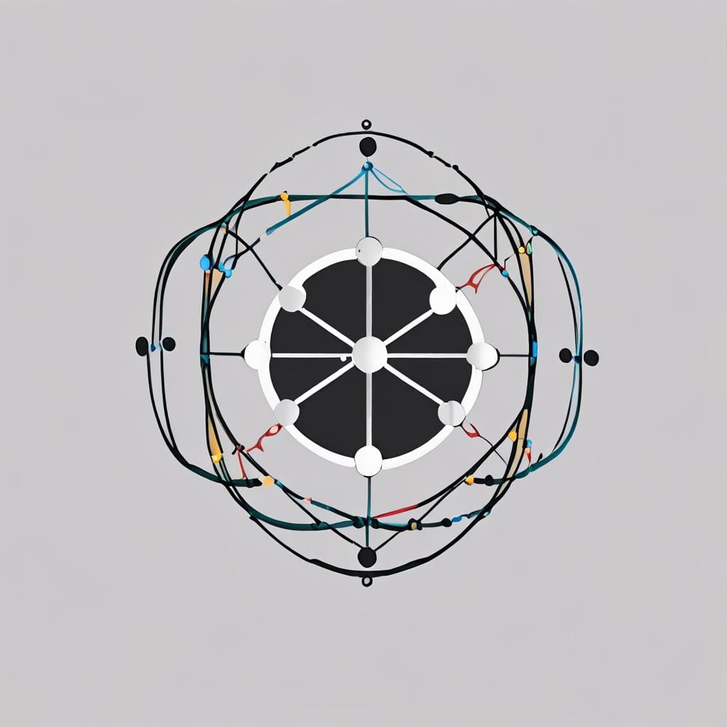 connected nodes icon