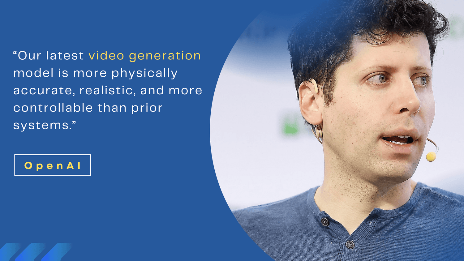 OpenAI Company Quote about Sora 2 AI video generation model