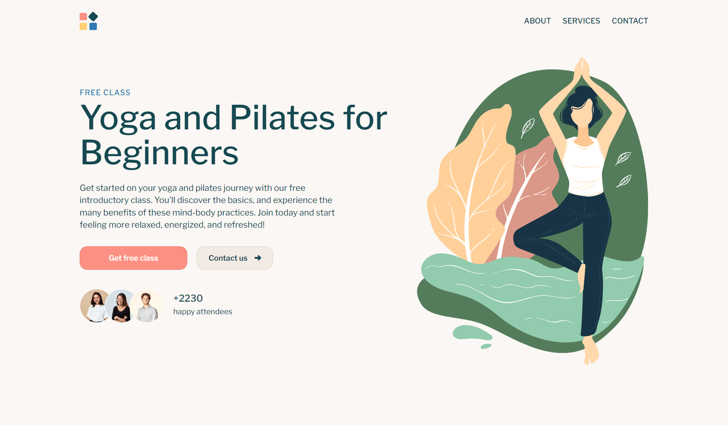 Systeme.io coaching landing page template preview