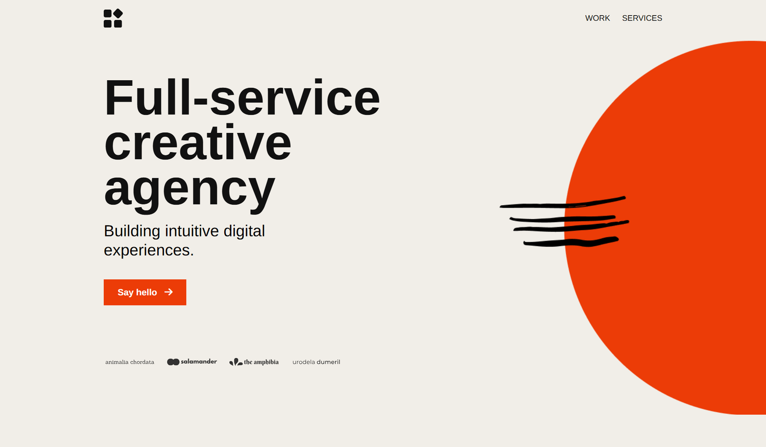 Systeme.io agency services landing page template preview