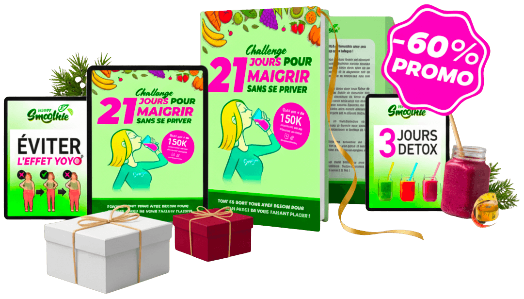 Perte de poids avant/après avec le Challenge Happy Smoothie - Résultats en 21 jours