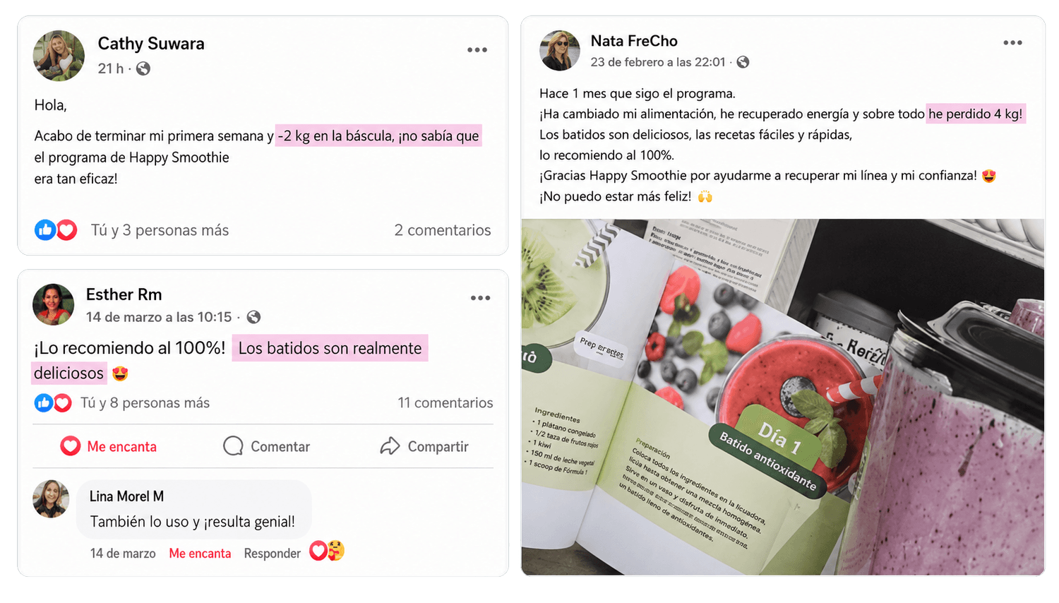 Avis Challenge Happy Smoothie - Témoignage client et résultats après 21 jours