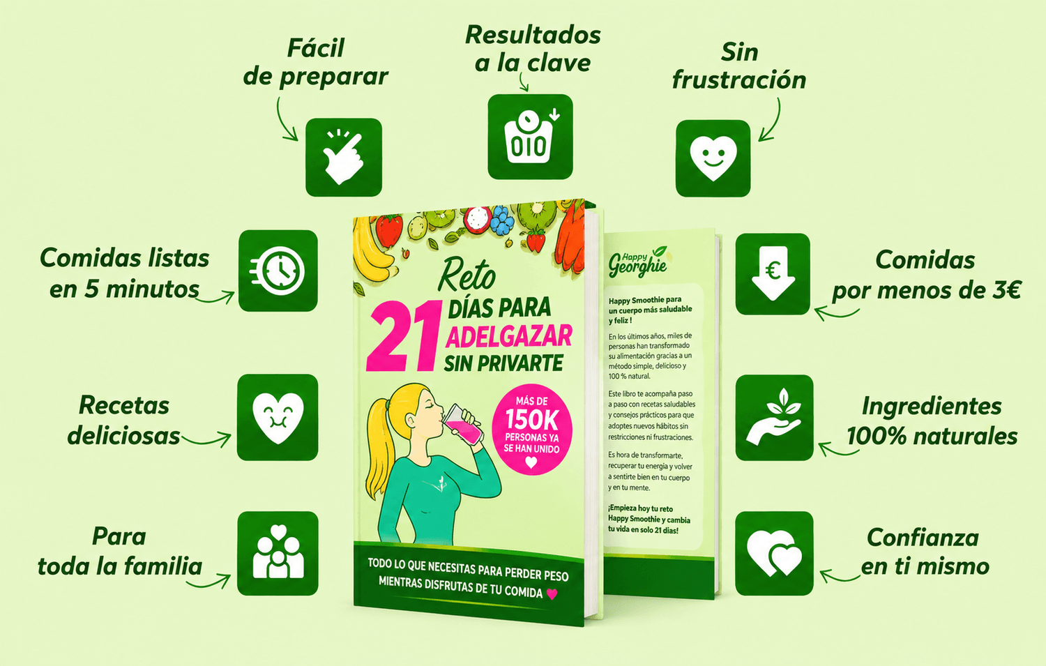 Démonstration du programme Happy Smoothie - Challenge minceur avec recettes et suivi personnalisé
