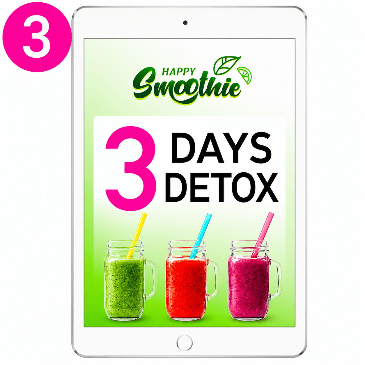 Programme Détox 3 jours offert avec le Challenge Happy Smoothie - Nettoyer son organisme et booster la perte de poids