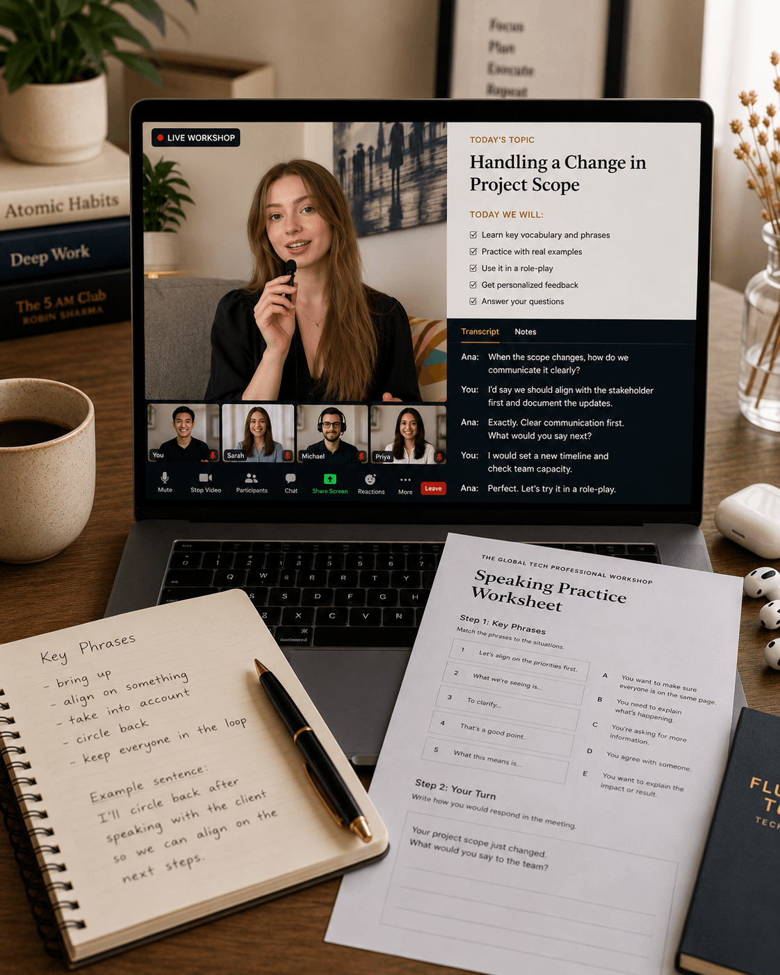 Live workshop mockup